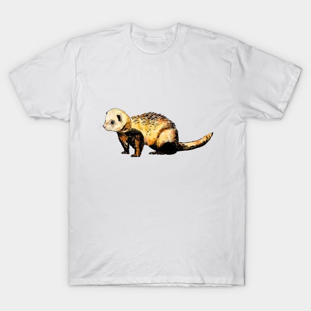 ferret T-Shirt by VicaVeresk